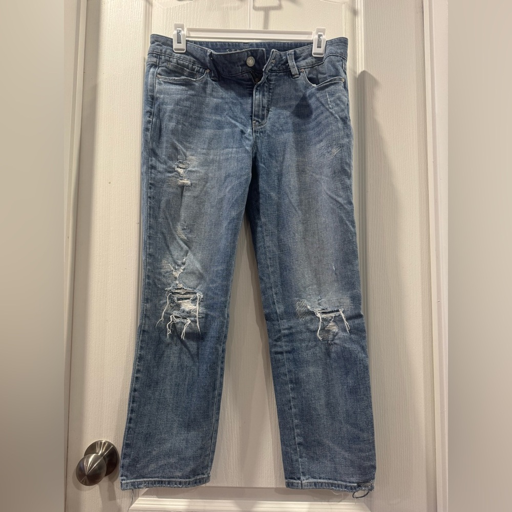 White House Black Market Blue Straight Leg Jeans
